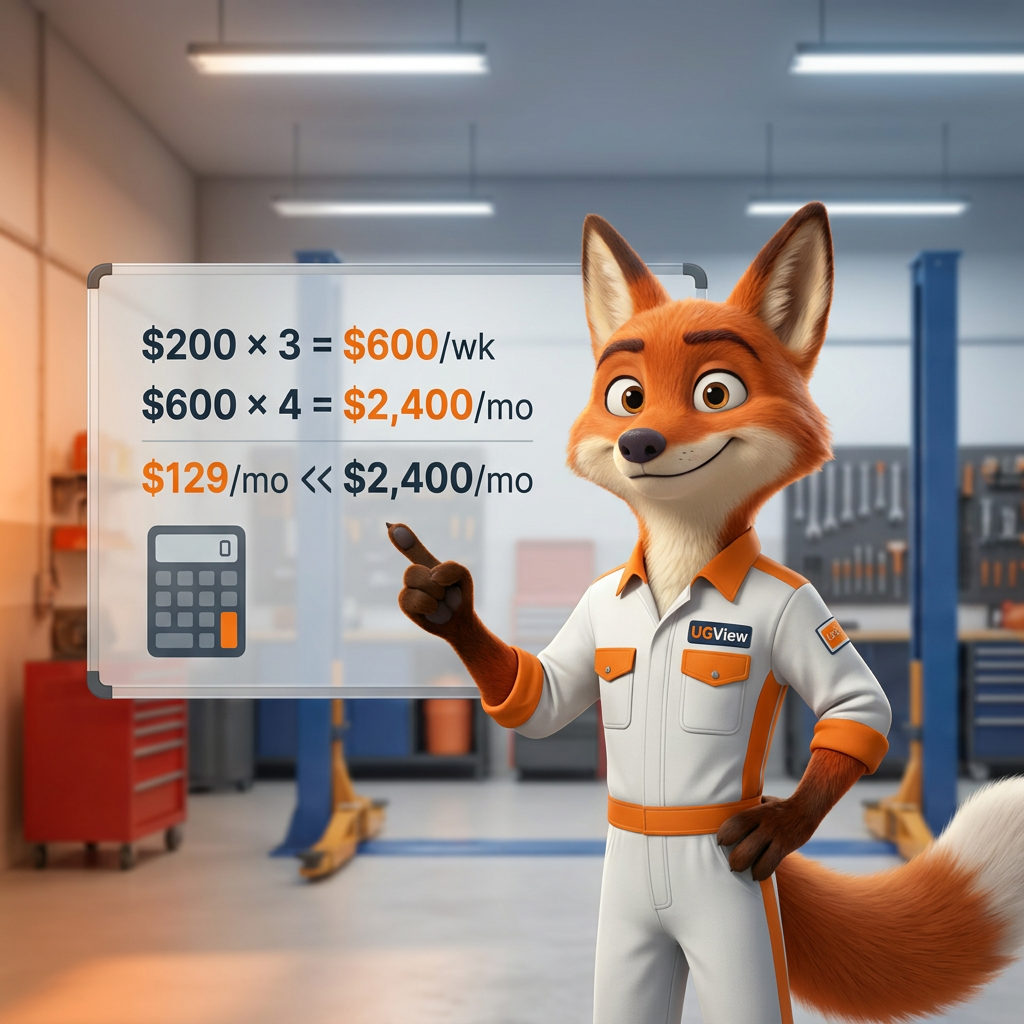 UGView Fox showing the math