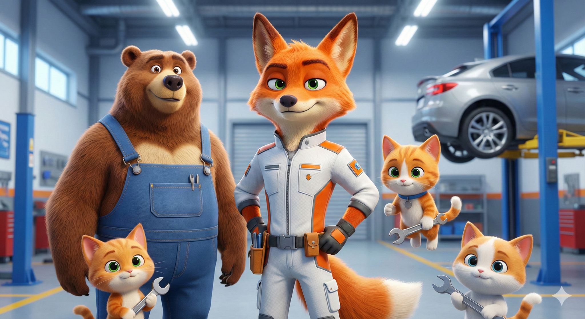 Fox and the mechanic team - The creators of UGView